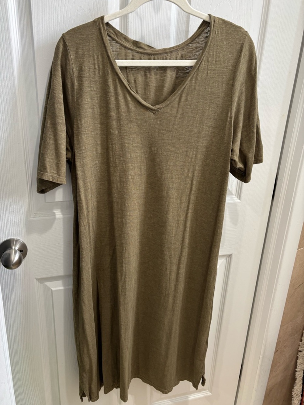 Eileen Fisher Olive Green Dress